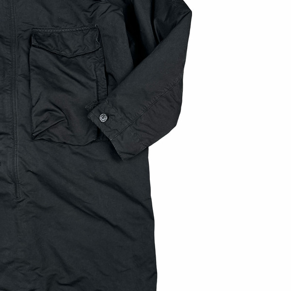 Stone Island Black David TC Blanket Lined Fishtail Parka Jacket - XL