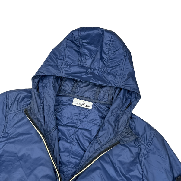 Stone Island Blue Micro Rip Stop Primaloft Insulated Jacket - Large