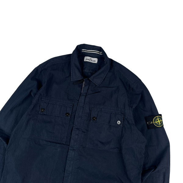 Stone Island 2011 Navy Cotton Double Pocket Overshirt - XL