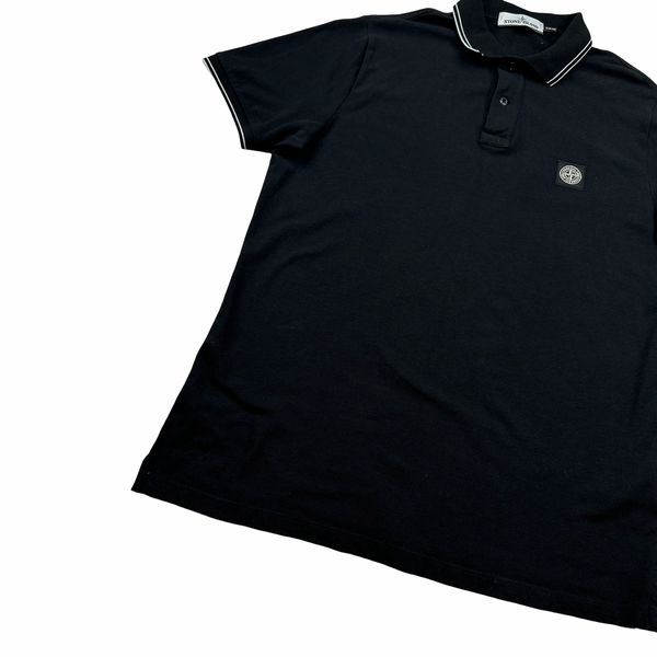 Stone Island 2014 Black Cotton Polo Shirt - XL – Mat's Island