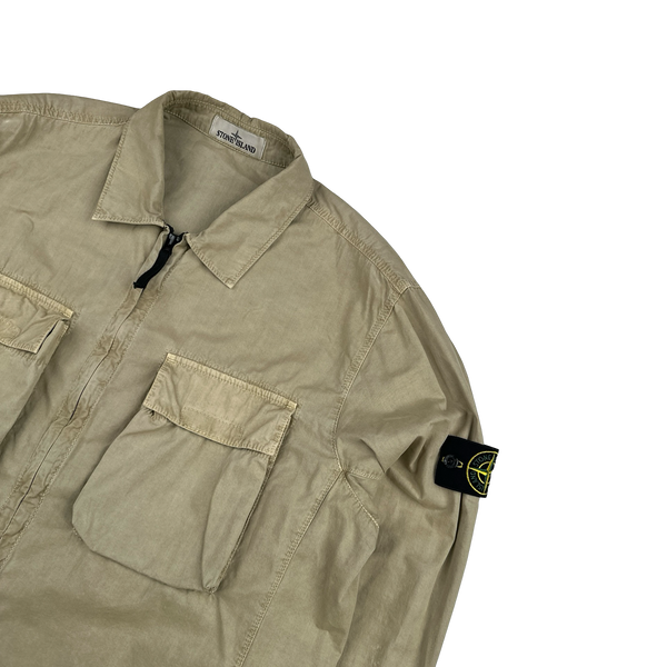 Stone Island 2022 Tan Double Pocket Overshirt - XXL