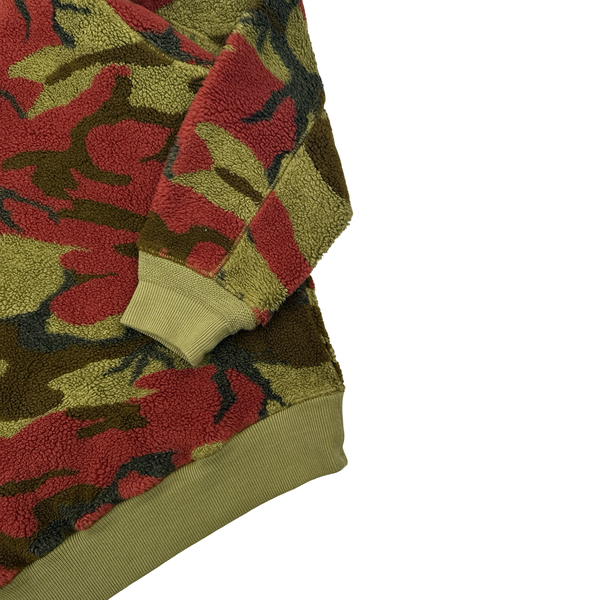 Stone Island 2022 Camo Teddy Crewneck Sweatshirt - Large
