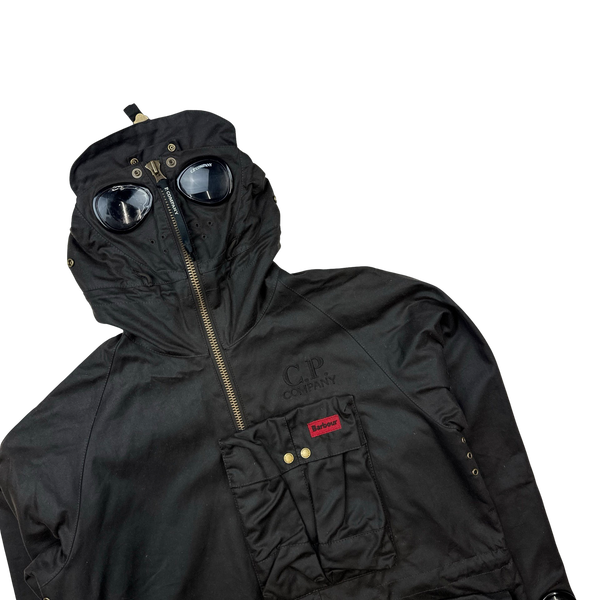 CP Company x Barbour Dark Grey Explorer TC Wax Jacket - Small