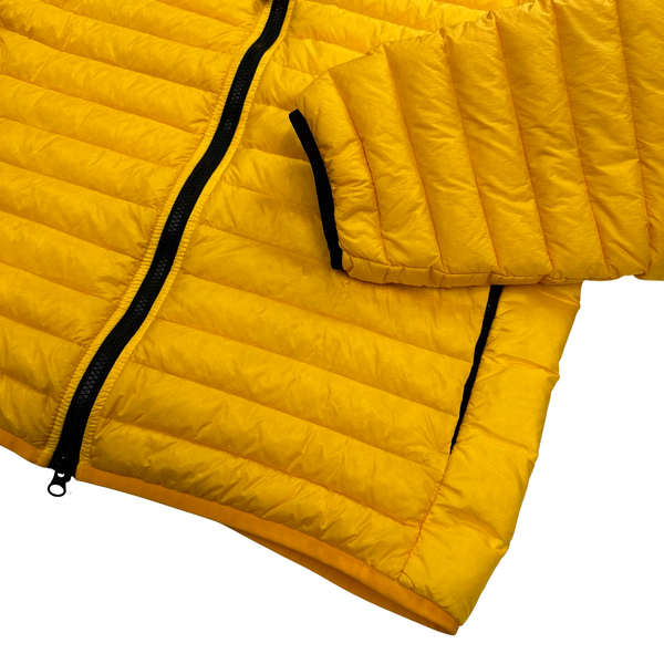 Stone Island Yellow Loom Woven R Nylon Down TC Puffer - XL