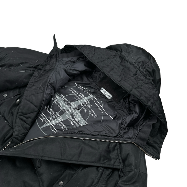 Stone Island 2014 Black Weatherproof Down Parka Jacket -XXL