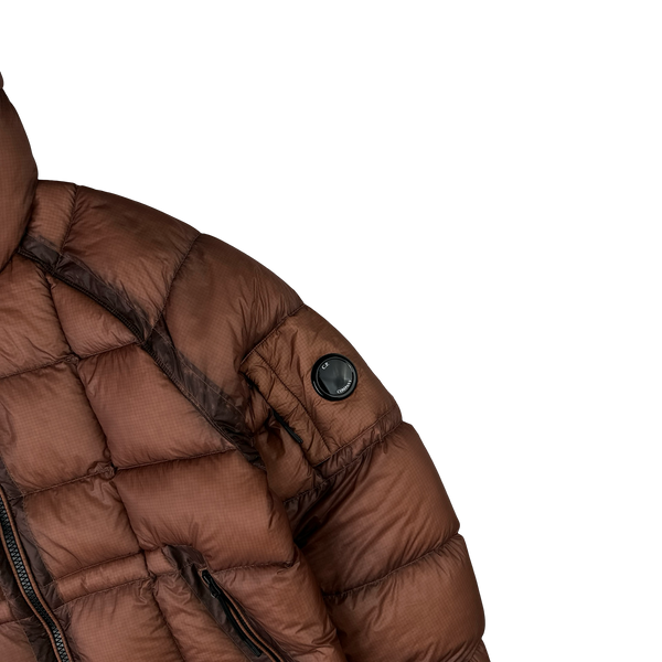 CP Company Brick Down Filled DD Shell Lens Viewer Puffer Jacket - Large
