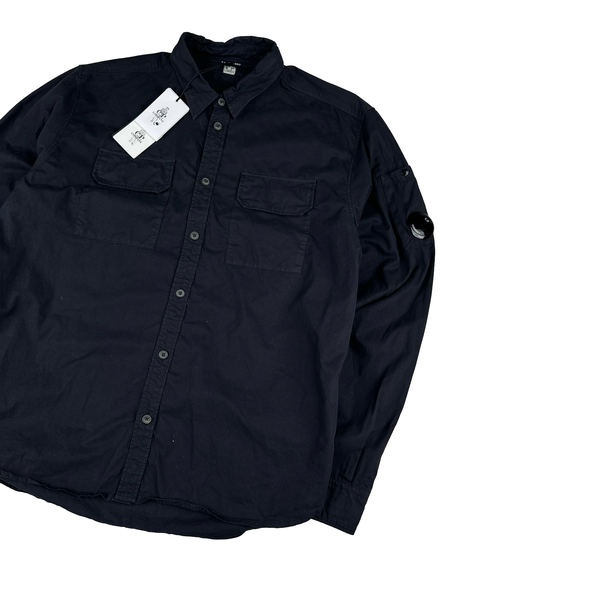 CP Company Navy Lens View Buttoned Shirt - Large