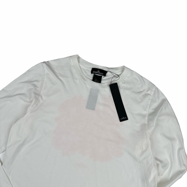 Stone Island 2022 White Shadow Project Graphic Longsleeve Shirt - Large