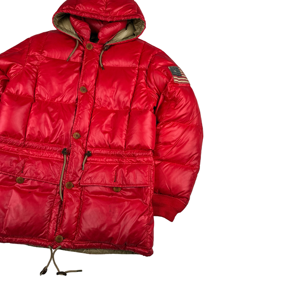 Ralph Lauren Red Down Filled Arctic Jacket - Small
