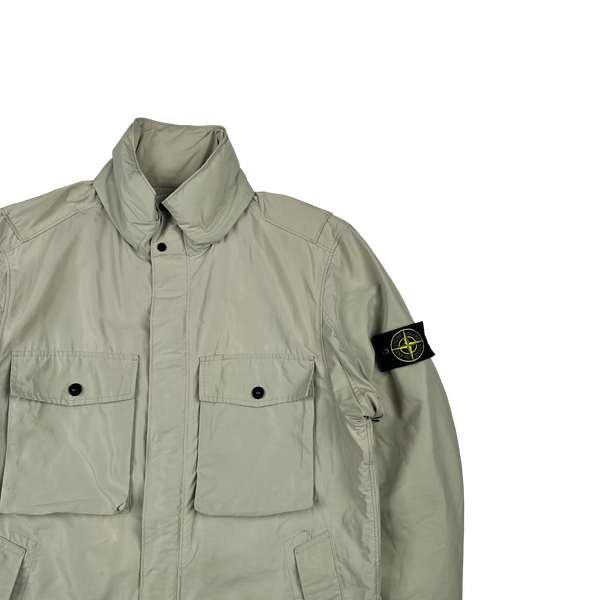 Stone Island 2019 Tan Micro Reps Multipocket Parka Jacket - Medium