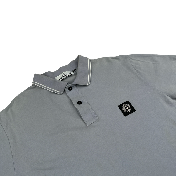 Stone Island Light Blue Short Sleeve Polo - 3XL