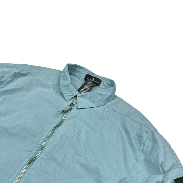Stone Island Shadow Project 2020 Blue Colour Block Cotton Pocket Zipped Jacket - XL