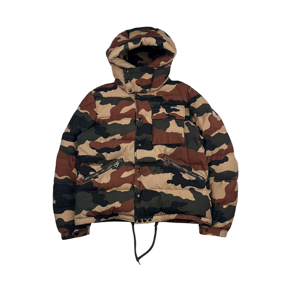Moncler Norme Afnor Camo Down Filled Jacket - Large