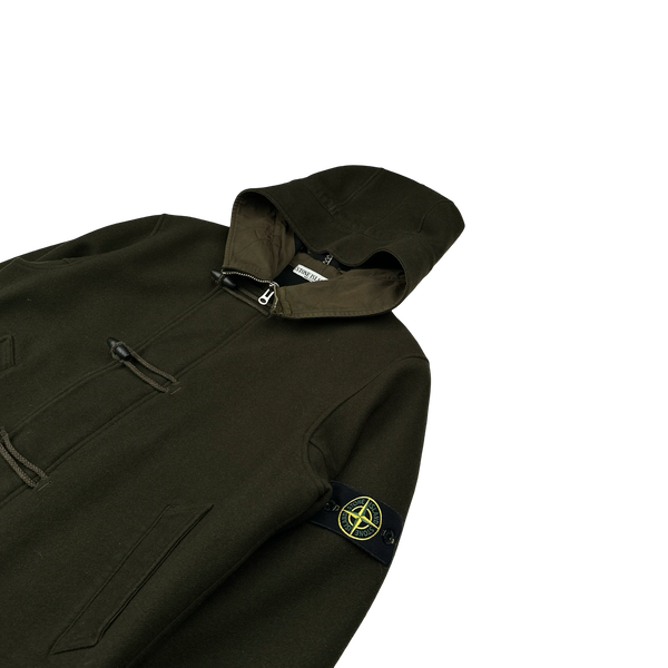 Stone Island 2005 Khaki Wool Montgomery Style Jacket - Medium