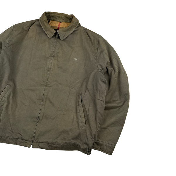 Burberry Heavyweight Khaki Nova Check Lined Bomber Jacket - XXL