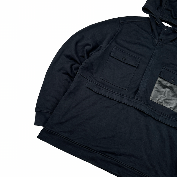 Stone Island Marina Black Cotton Multi Pocket Hoodie Jumper - 3XL