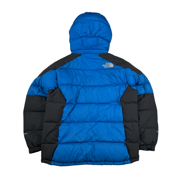 North Face Down Filled Blue Hooded Puffer Jacket - XL
