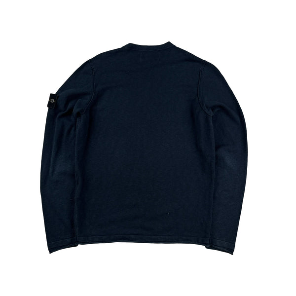 Stone Island 2020 Navy Crewneck Knit Jumper - Small – Mat's