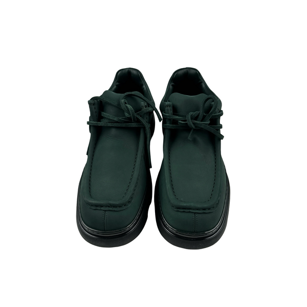 Burberry Vine EKD Leather Boat Shoes - UK 10