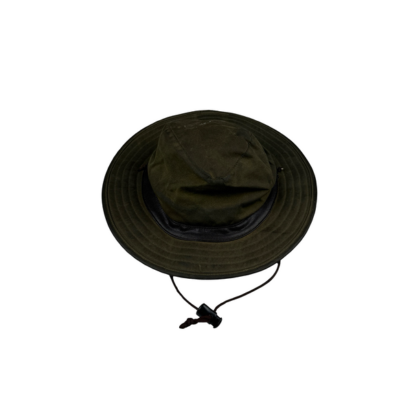 Barbour Waxed Green Bucket Hat - Medium