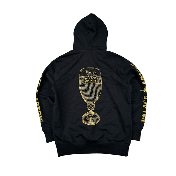 Palace Artois Gold Spellout Thick Hoodie - Small