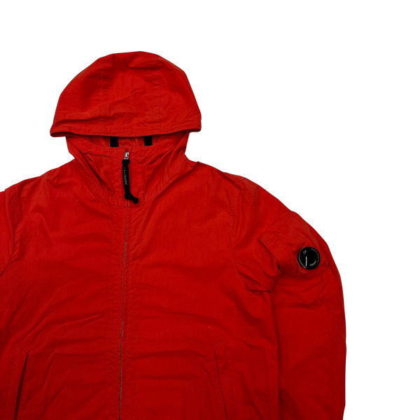 CP Company 50 Fili Red Hooded Jacket - Large