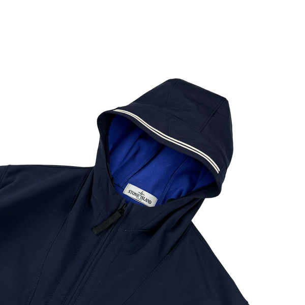 Stone Island 2012 Navy Fleece Lined Soft Shell R Jacket - XL