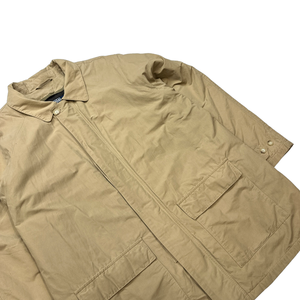 Ralph Lauren Tan Heavyweight Wool Lined Long Jacket - Large