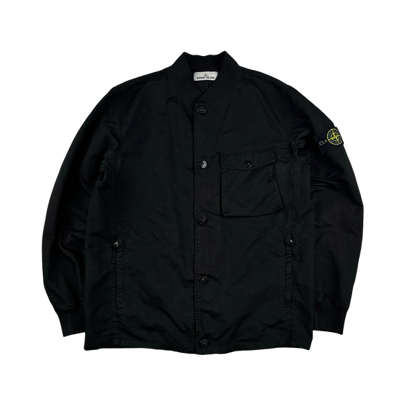 Stone Island 2019 Black David TC Bomber Jacket - Large