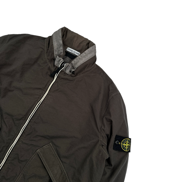 Stone Island 2011  Brown Reps Nylon-R Zipped Bomber Jacket - XXL