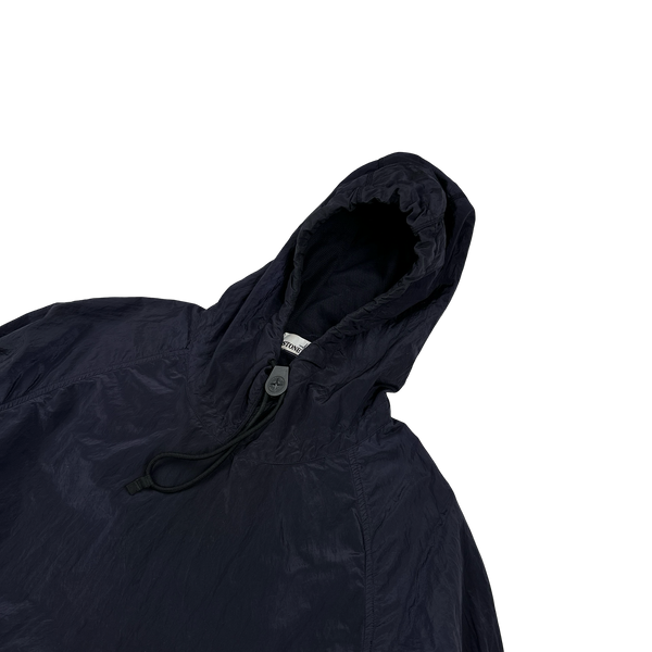 Stone Island 2018 Navy Nylon Metal Hooded Smock - Medium