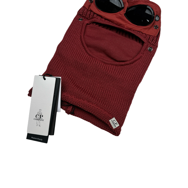 CP Company Red Merino Wool Goggle Balaclava