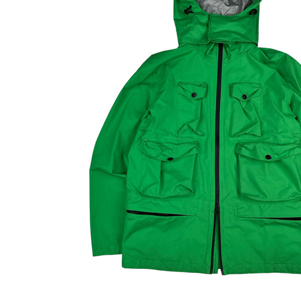 Stone Island 2021 Green Ripstop Gore-Tex Product Technology Paclite Jacket - Medium