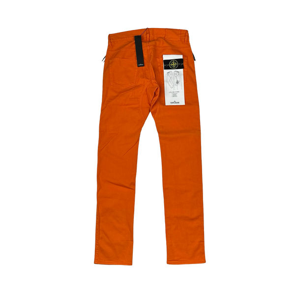 Stone Island 2014 Orange Slim Fit Cycling Chino Trousers - 29"