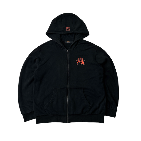 Evisu Flame Graphic Zipped Hoodie - XL – Mat's Island