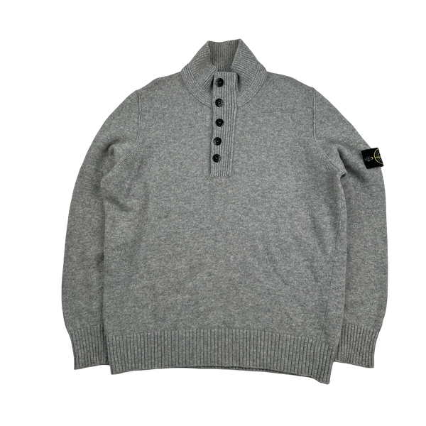 Stone Island 2012 Grey High Neck Pullover Knit - XXL