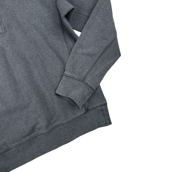 Stone Island Dark Grey Cotton Pullover Jumper - Large