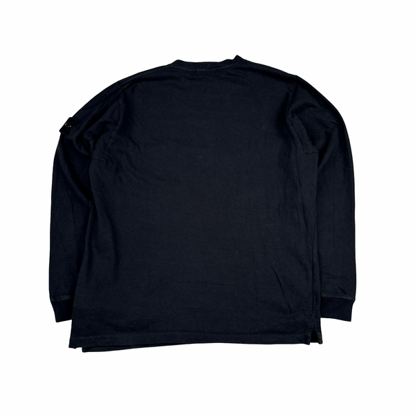 Stone Island 2016 Black Cotton Crewneck Jumper - XL