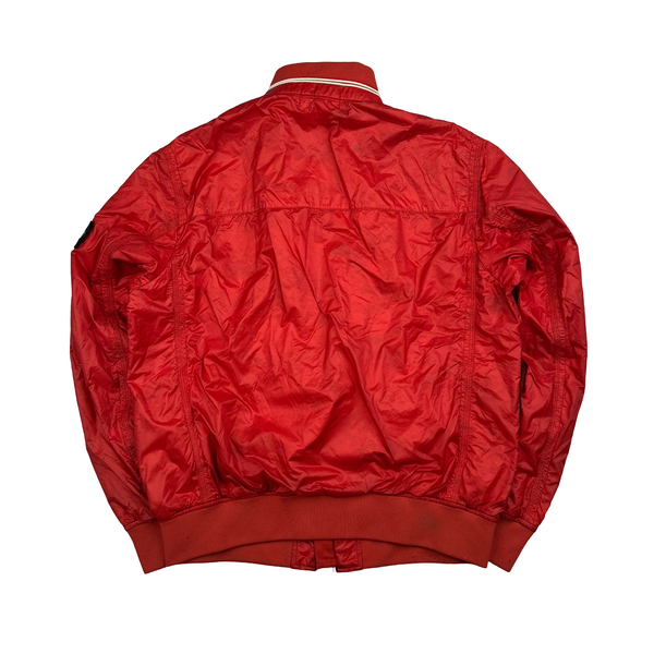 Stone Island 2013 Red Micro Rip Stop Tyveck Shield Jacket - XXL