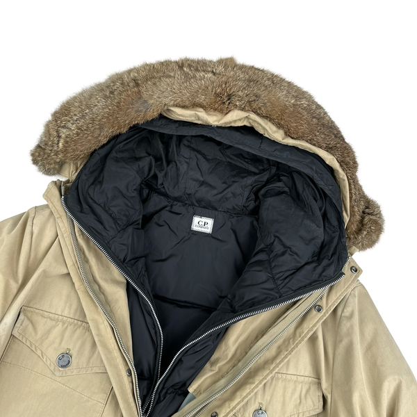CP Company Vintage 2004 Fur Hooded Removable Liner Parka Jacket - XXL