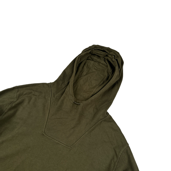 Stone Island 2023 Khaki Ghost Piece Cotton Hoodie - 3XL