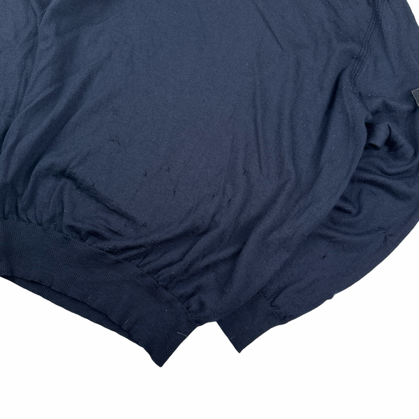 Stone Island 2019 Navy Roll Neck Knit Jumper - Large