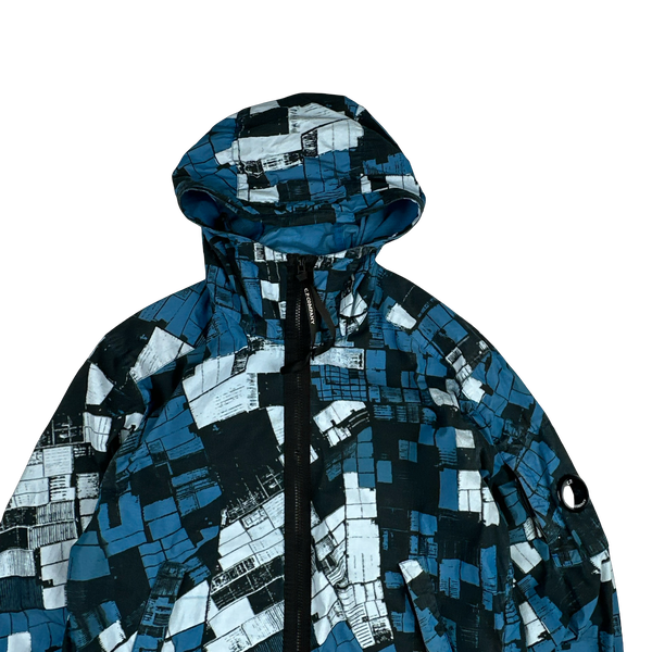 CP Company 50 Fili Patterned Camo Hooded Jacket - Large