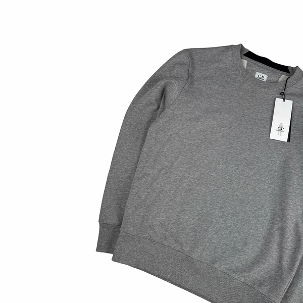 CP Company Grey Cotton Lens Viewer Crewneck - XS