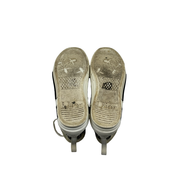 Dior Oblique Monogram High Top White Trainers - UK 9