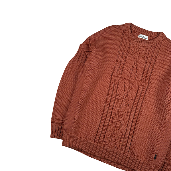 Stone Island 2020 Brick Thick Winter Embossed Knit - XXL