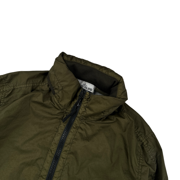 Stone Island 2018 Khaki Green Membrana 3L TC Rain Jacket - Medium