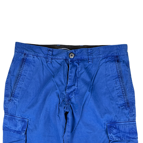 Stone Island 2014 Blue Slim Fit Cargo Trousers - 32"