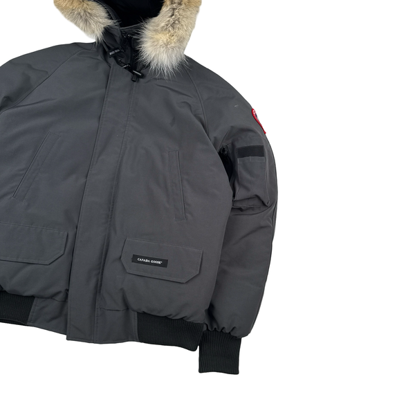 Canada Goose Grey Chilliwack Bomber Parka Jacket - Small