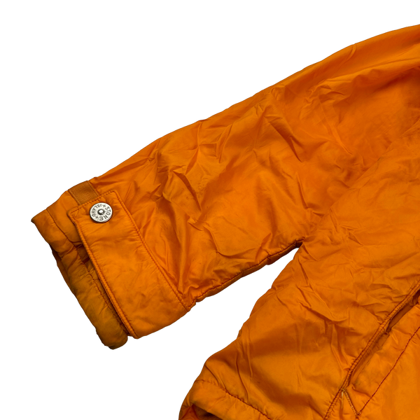 Stone Island 2000s Orange Fleece Lined Vintage Jacket - Medium